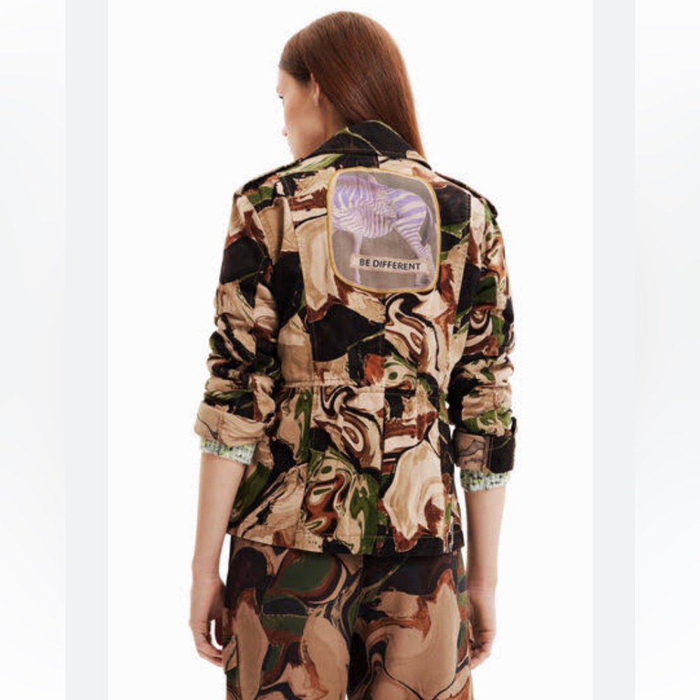 Desigual short Camouflage Jacket - US size XS (Spain size S) “be different”